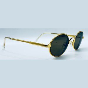 Vintage Dollond & Aitchison Grenada Gold Oval Sunglasses Frames Only